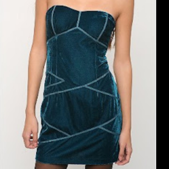 ✨50% OFF✨ Silence and Noise Urban Outfitters teal dress - Picture 1 of 10